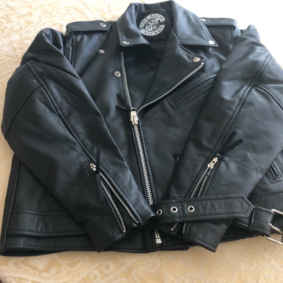 NWOT The Alley Leather Motorcycle Jacket - Picture 3 of 6